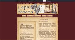 Desktop Screenshot of lepa-beseda.si