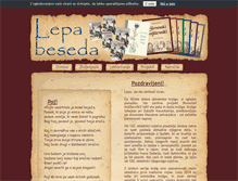 Tablet Screenshot of lepa-beseda.si